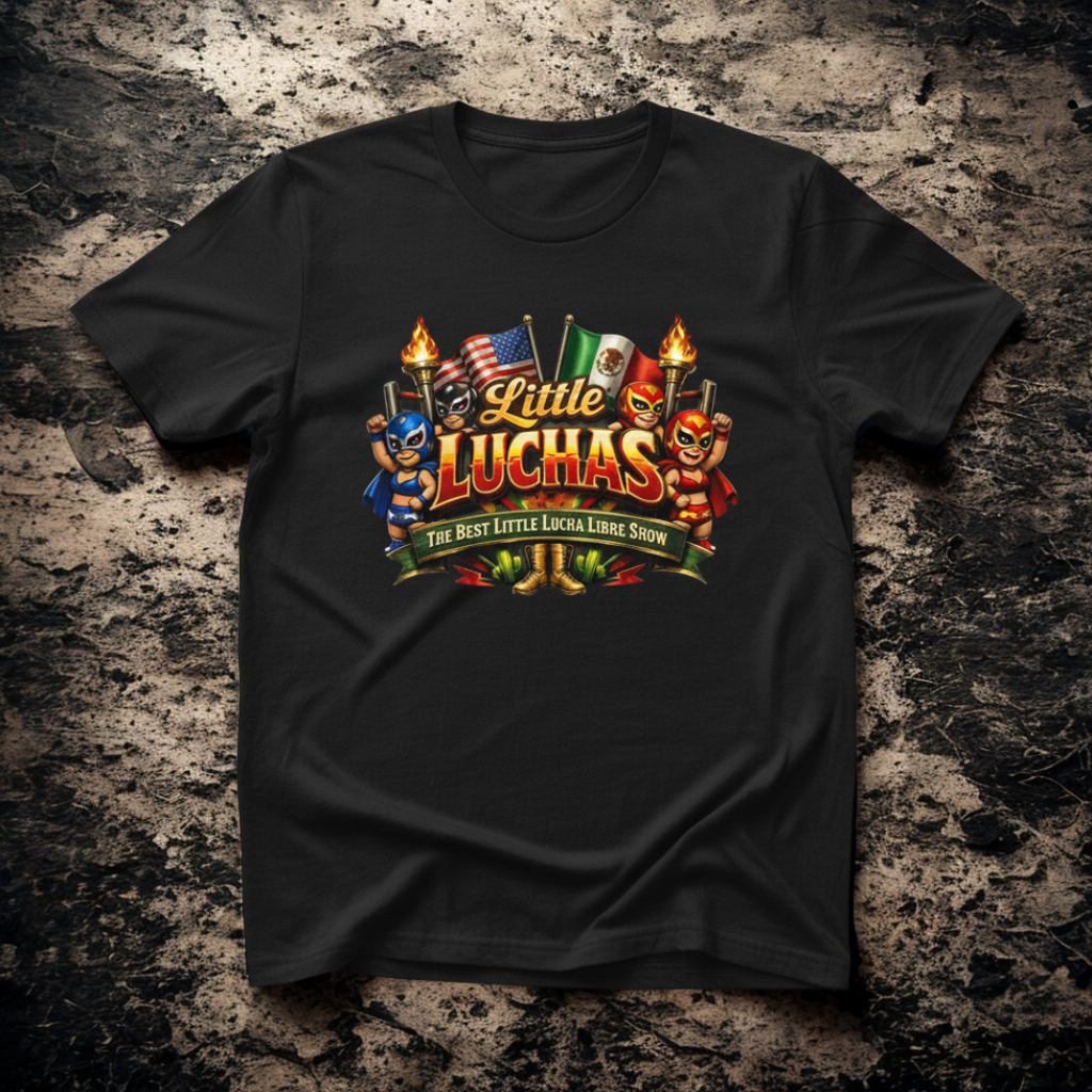 Little Luchas | The Best Little Lucha Libre Show Graphic Tee