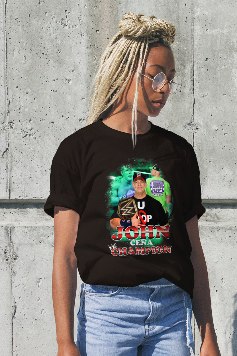 John Cena WWE Champion Vintage Bootleg T-Shirt