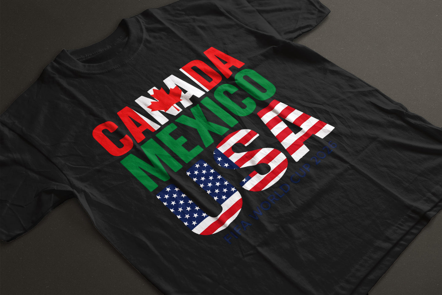 World Cup 2026 – Canada Mexico USA Host Nations Tee