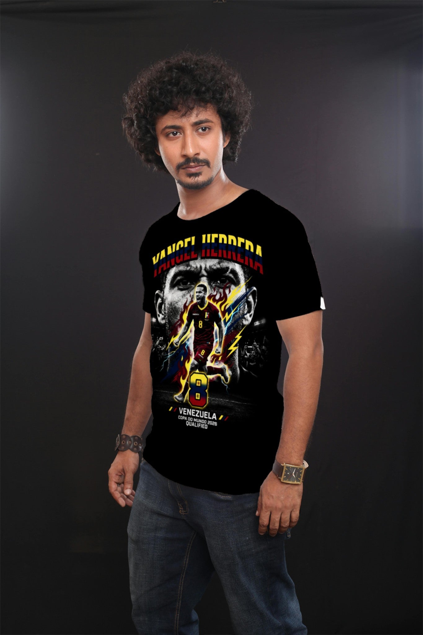 Yangel Herrera #8 Venezuela World Cup 2026 Graphic Tee