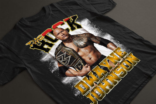 The Rock ‘Dwayne Johnson’ WWE Champion Vintage Bootleg T-Shirt
