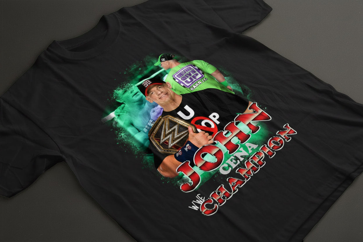 John Cena WWE Champion Vintage Bootleg T-Shirt
